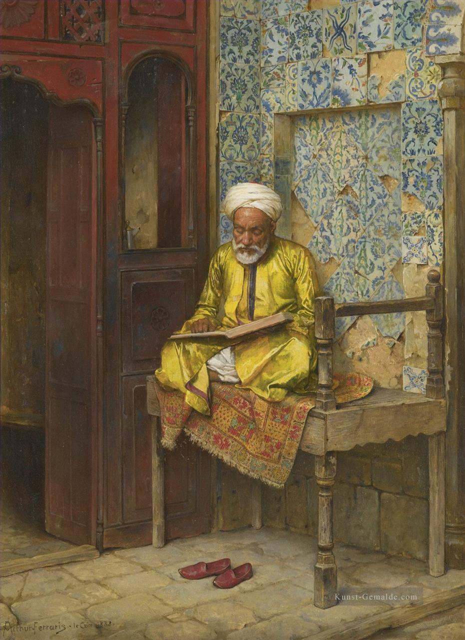 The Learned Man Of Cairo Ludwig Deutsch Orientalismus Ölgemälde